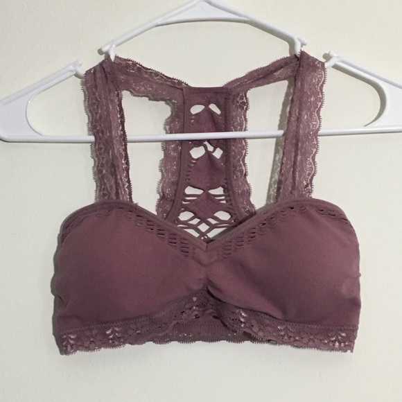Aeropostale Other - Mauve Stretchy Seamless Lacy Bralette Aeropostale Other - Mauve Stretchy Seamless Lacy Bralette